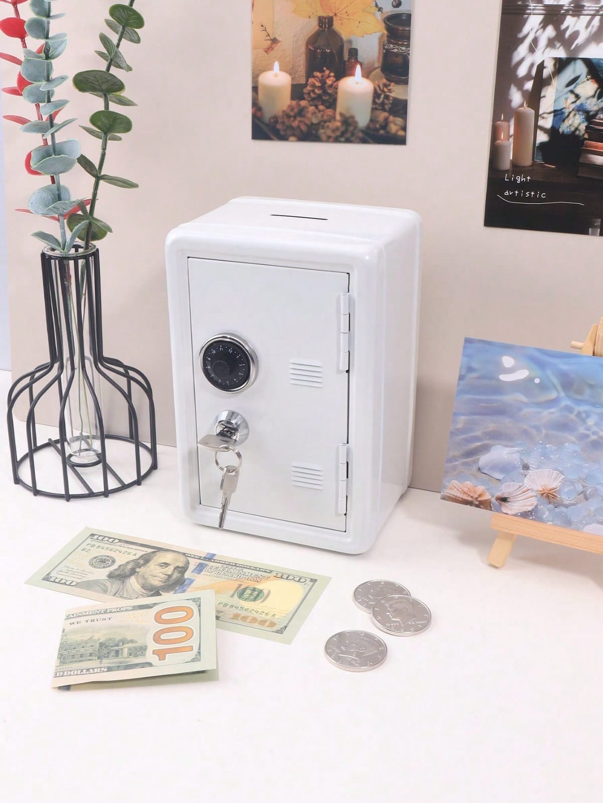 Mini Metal Safe Box