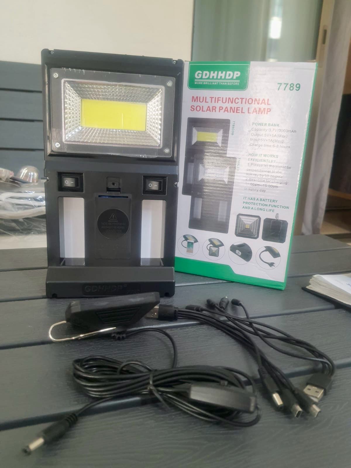 Solar Panel Lamp (7789)