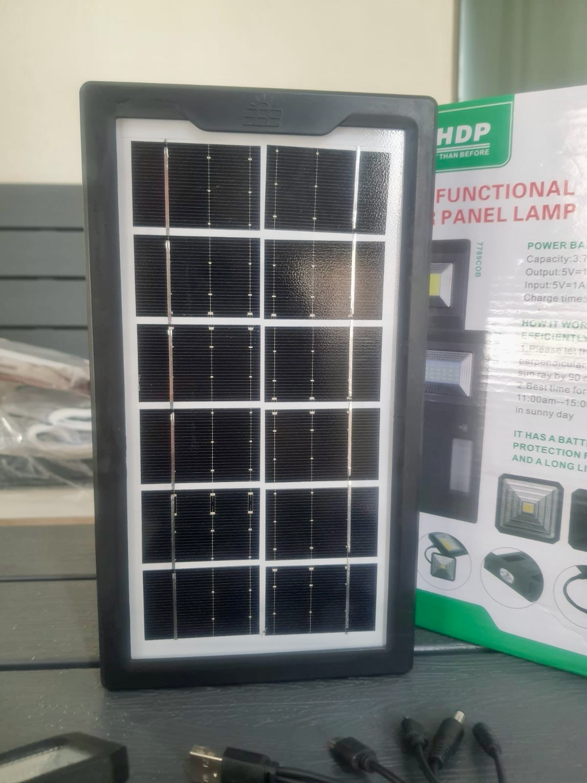 Solar Panel Lamp (7789)