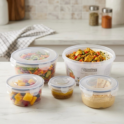 5-Pcs Plastic Food Containers (LC-335)