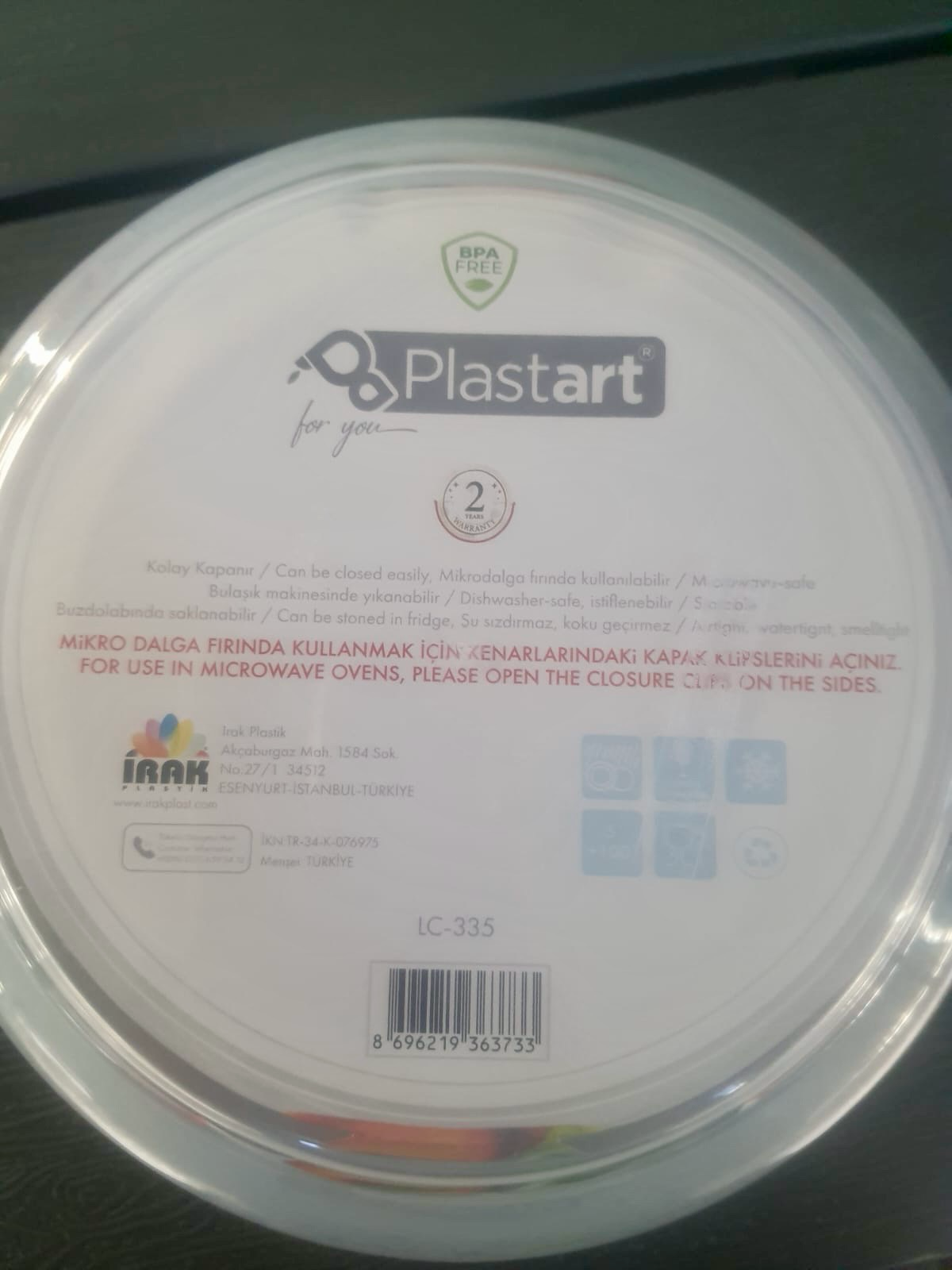 5-Pcs Plastic Food Containers (LC-335)