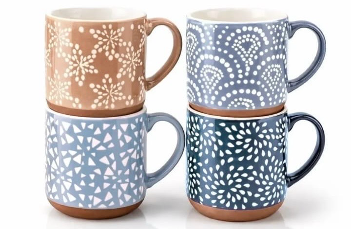 4 Mugs Set/ Space (ROS-2031)