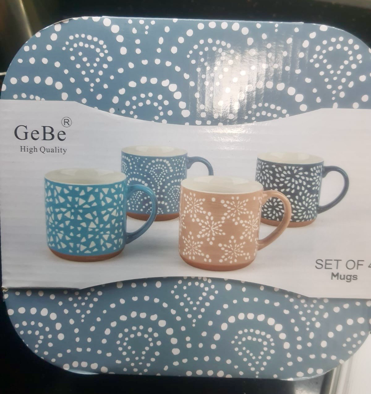 4 Mugs Set/ Space (ROS-2031)