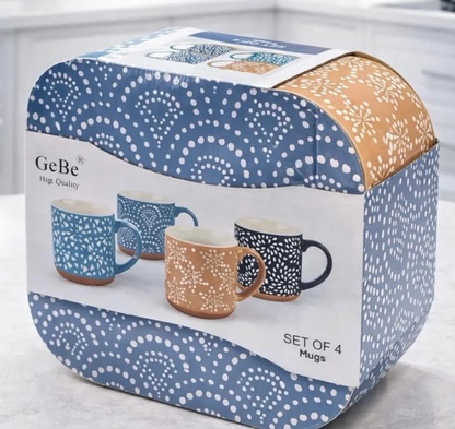 4 Mugs Set/ Space (ROS-2031)