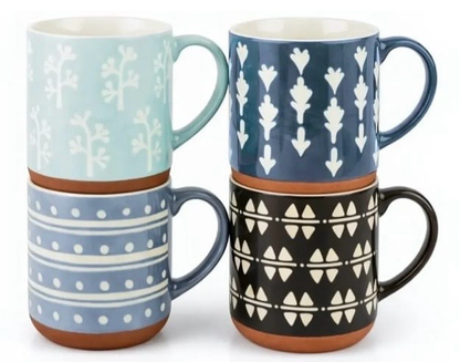 4 Mugs Set/ Forest (ROS-2032)