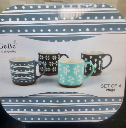 4 Mugs Set/ Forest (ROS-2032)