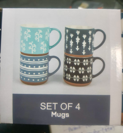 4 Mugs Set/ Forest (ROS-2032)