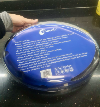 3-Pcs Oval Glass Dishes (ZB-27A)