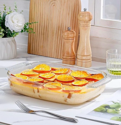 3-Pcs Rect. Glass Dishes (ZB-26A)
