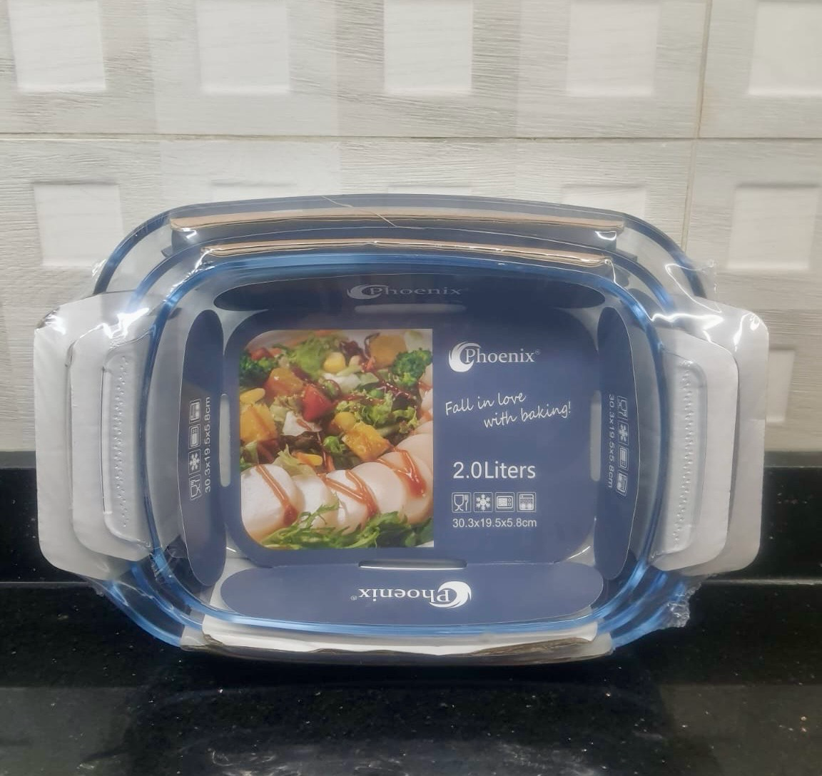 3-Pcs Rect. Glass Dishes (ZB-26A)