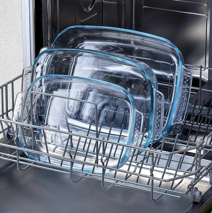 3-Pcs Rect. Glass Dishes (ZB-26A)