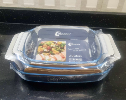 3-Pcs Rect. Glass Dishes (ZB-26A)