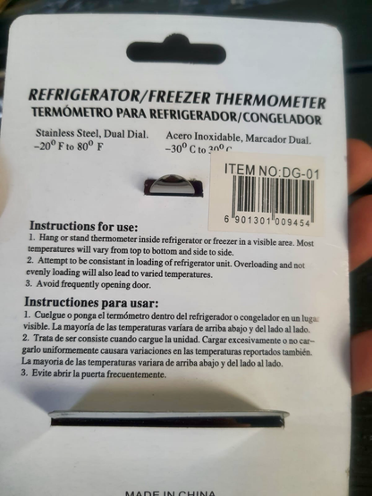 Freezer/ Fridge Thermometer