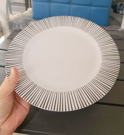 6-Pcs 10” Melamine Flat Dishes (BET-210)