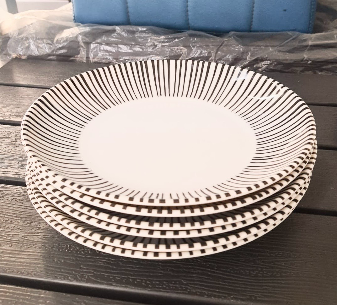 6-Pcs 9” Melamine Deep Dishes (BET-7254)