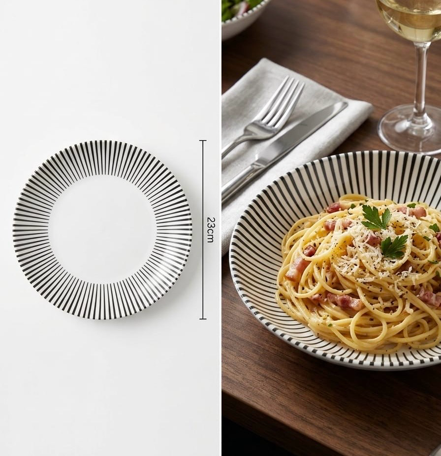 6-Pcs 9” Melamine Deep Dishes (BET-7254)