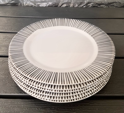 6-Pcs 8” Melamine Flat Dishes (BET-208)