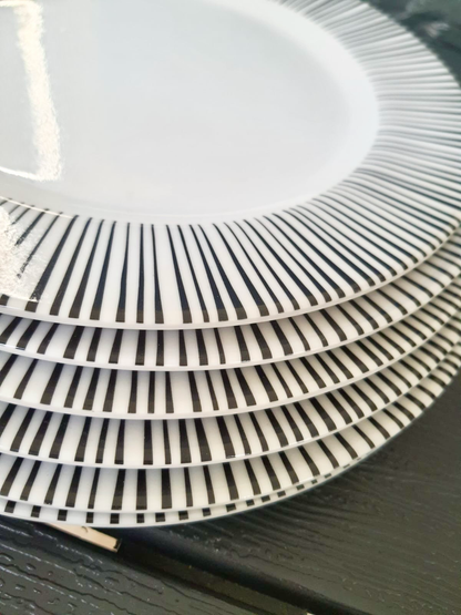 6-Pcs 8” Melamine Flat Dishes (BET-208)