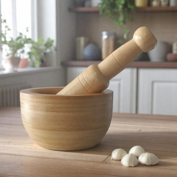 Bamboo Mortar & Pestle (ZB-PH05)