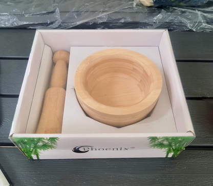 Bamboo Mortar & Pestle (ZB-PH05)
