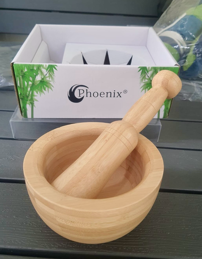 Bamboo Mortar & Pestle (ZB-PH05)