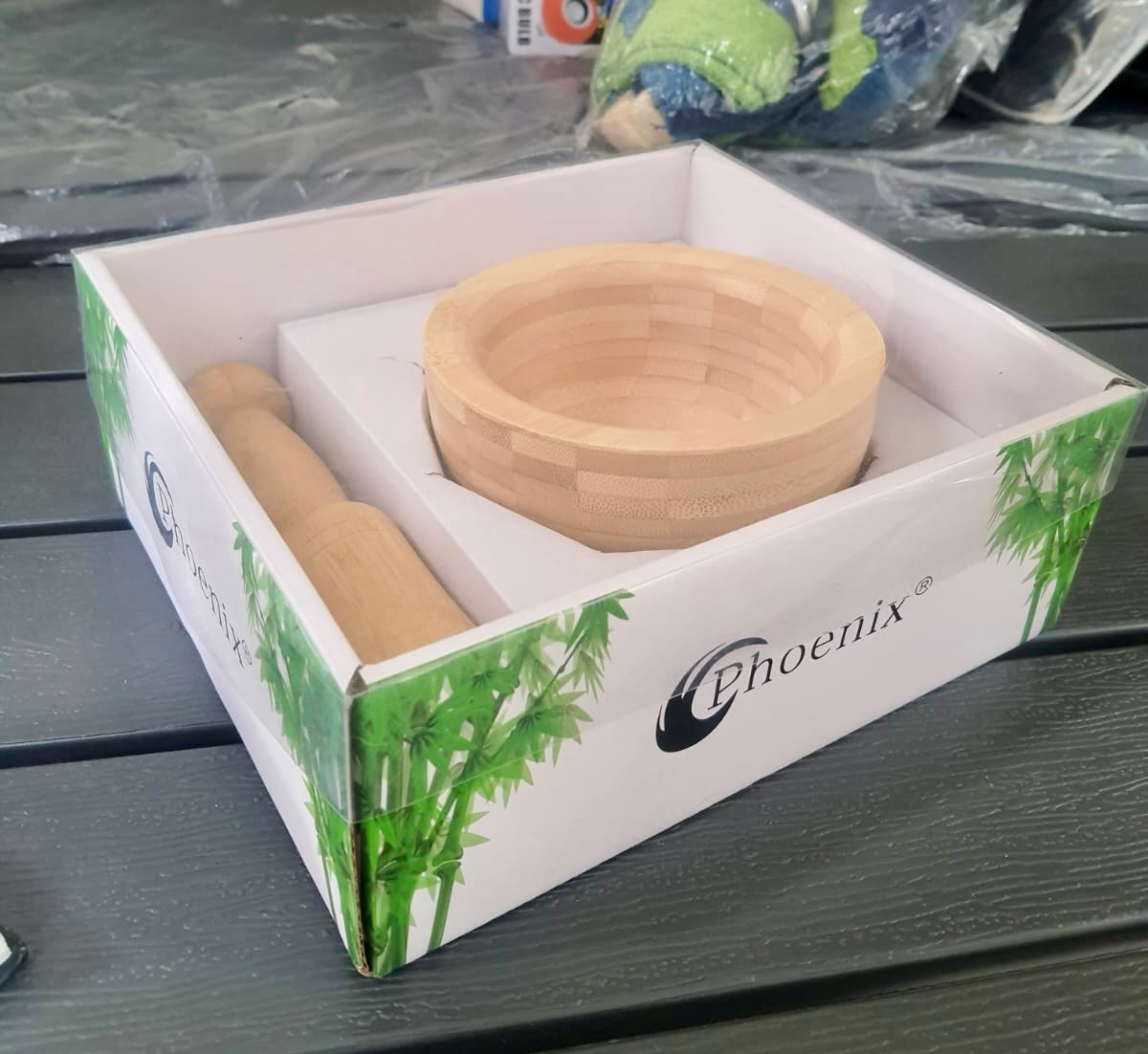 Bamboo Mortar & Pestle (ZB-PH05)