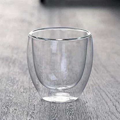 Double-Wall Glass Cup 250ml 9cm
