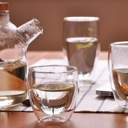 Double-Wall Glass Cup 250ml 9cm