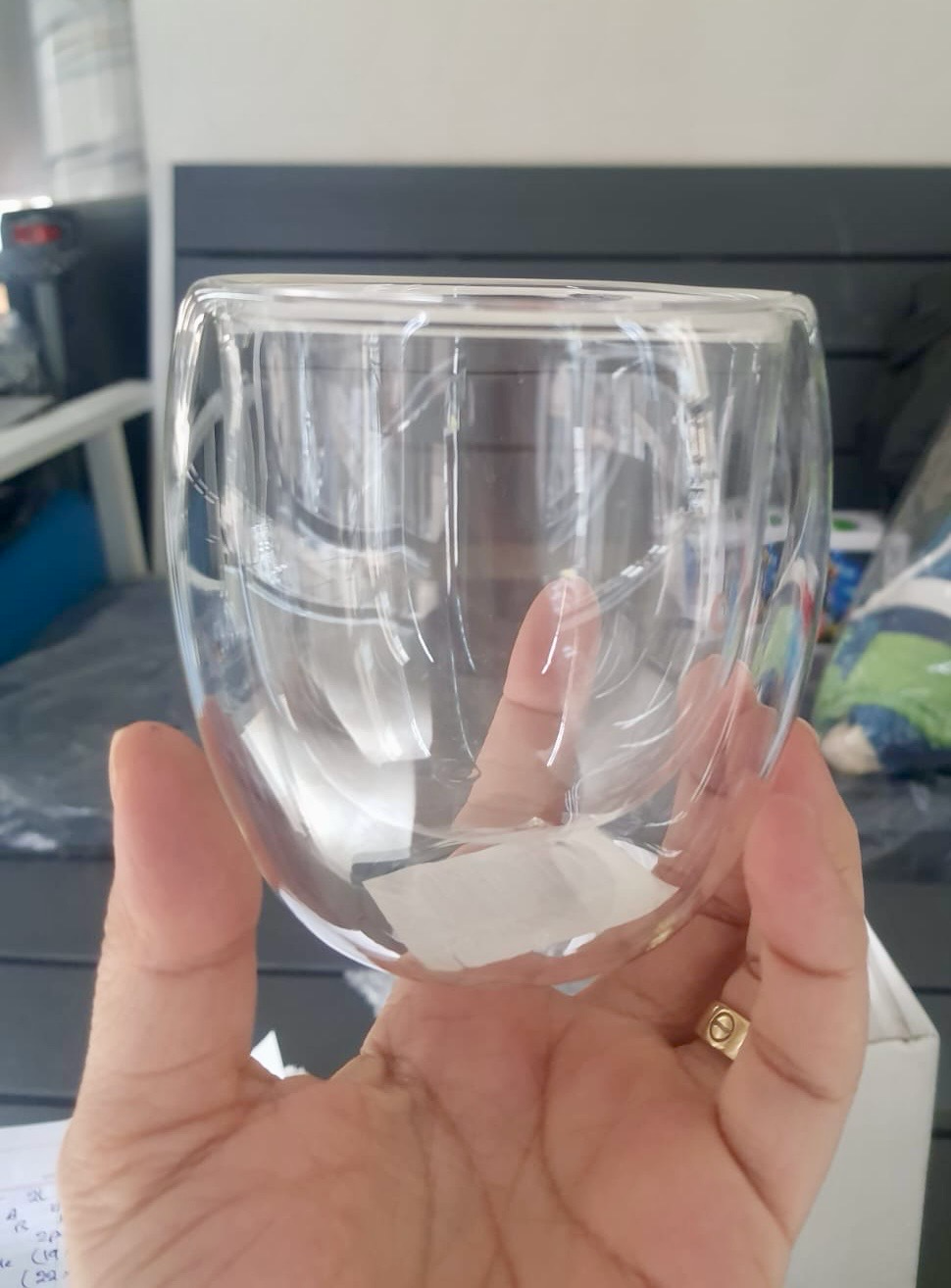 Double-Wall Glass Cup 250ml 9cm