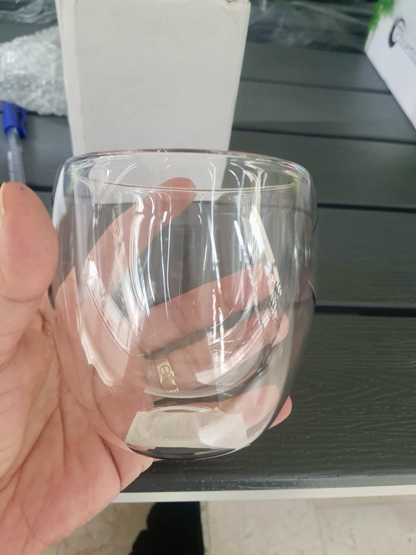 Double-Wall Glass Cup 250ml 9cm