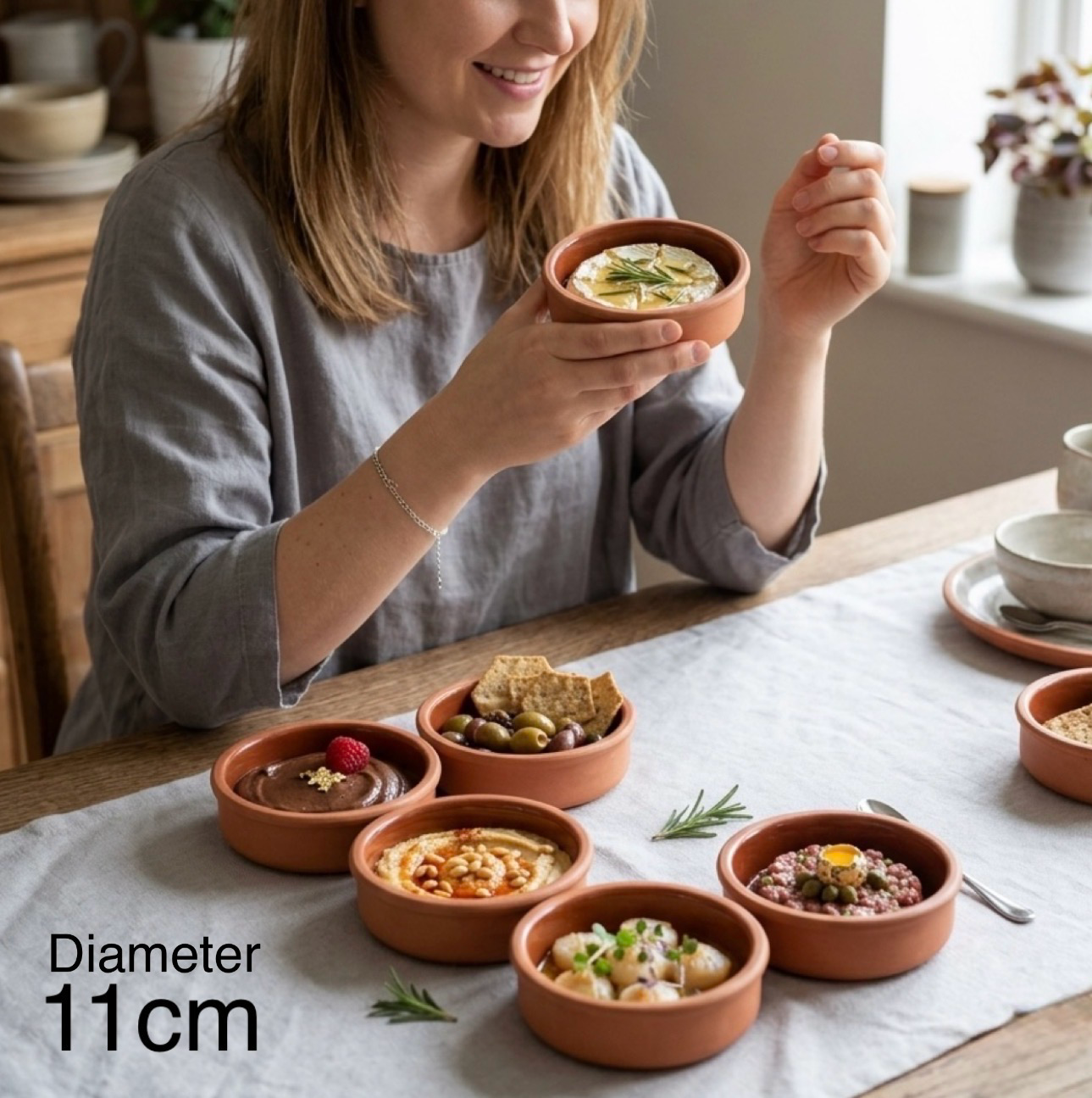 6-Pcs Pottery Bowls