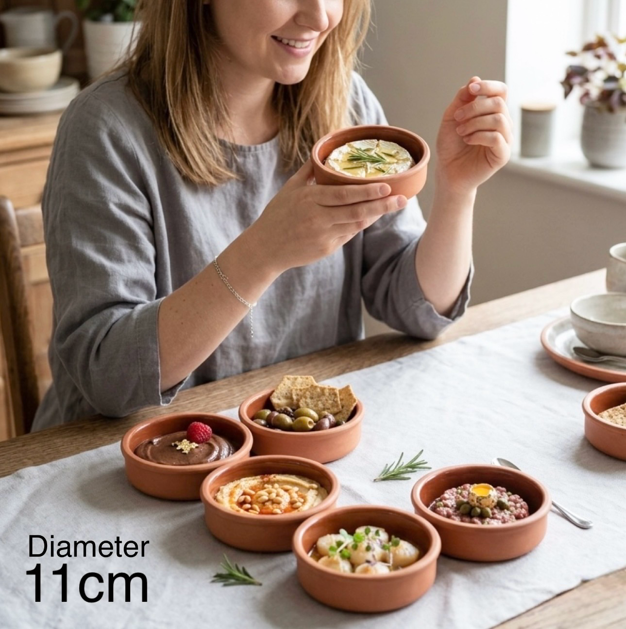 6-Pcs Pottery Bowls