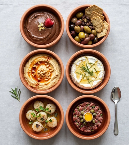 6-Pcs Pottery Bowls