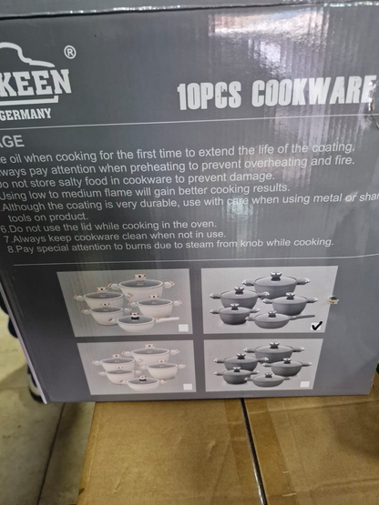 Cookware Set (VK-1409) - Gray