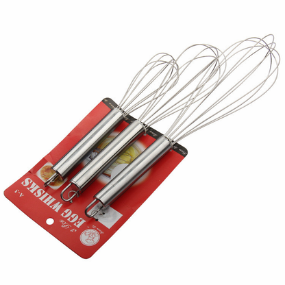 3-Pcs Hand Whisks