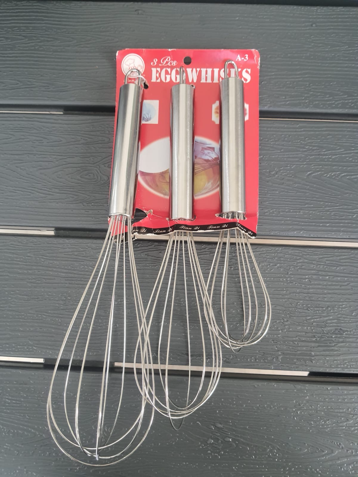 3-Pcs Hand Whisks