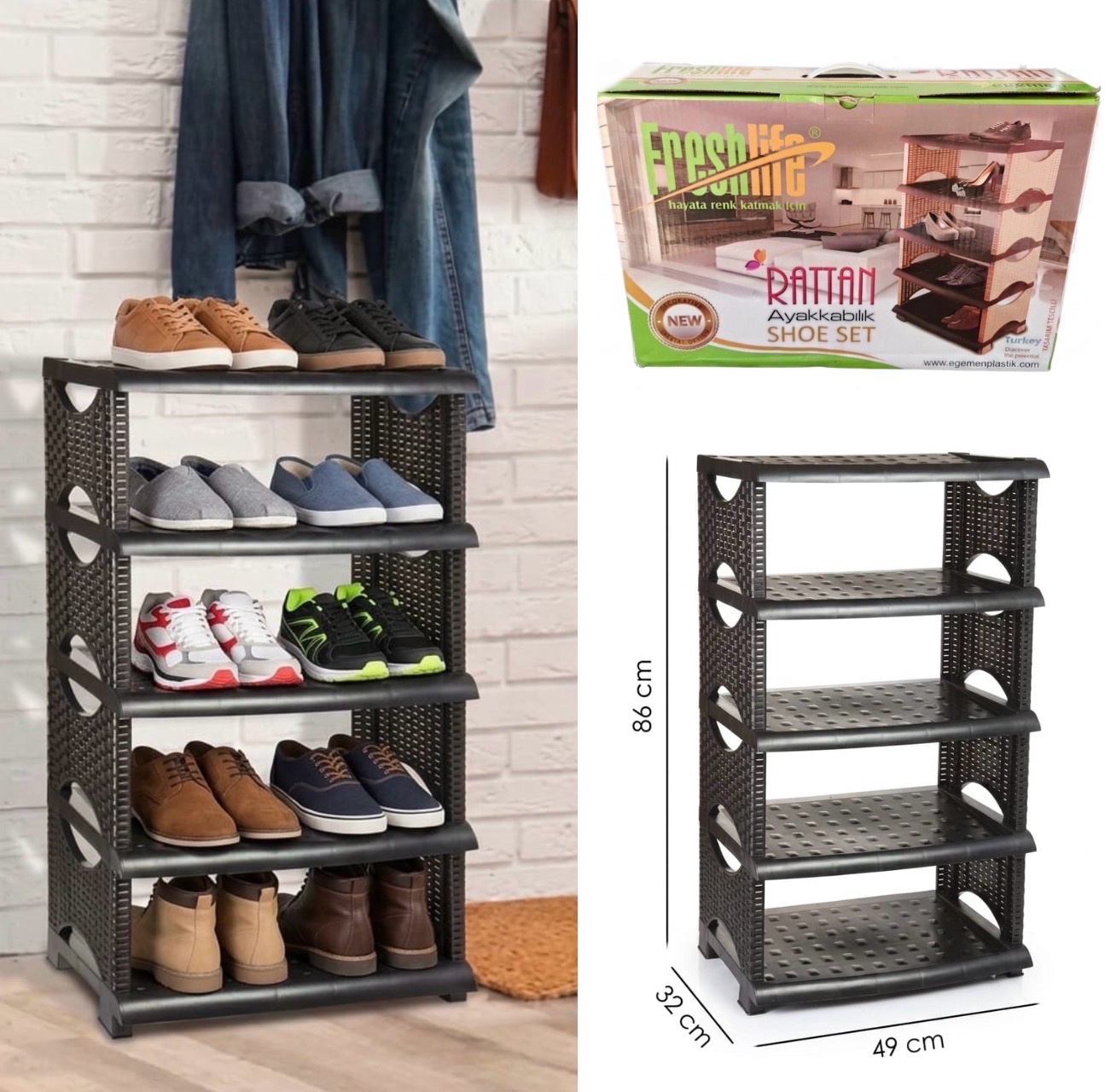 Rattan Plastic Rack