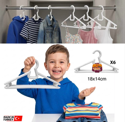 6-Pcs Kids Hangers
