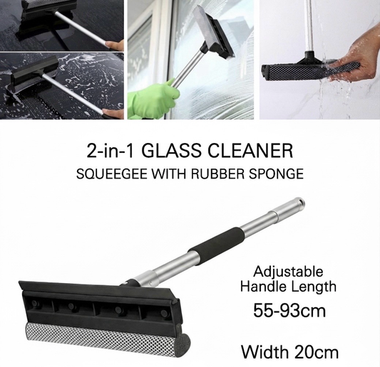 2-in-1 Glass Cleaner (Black)