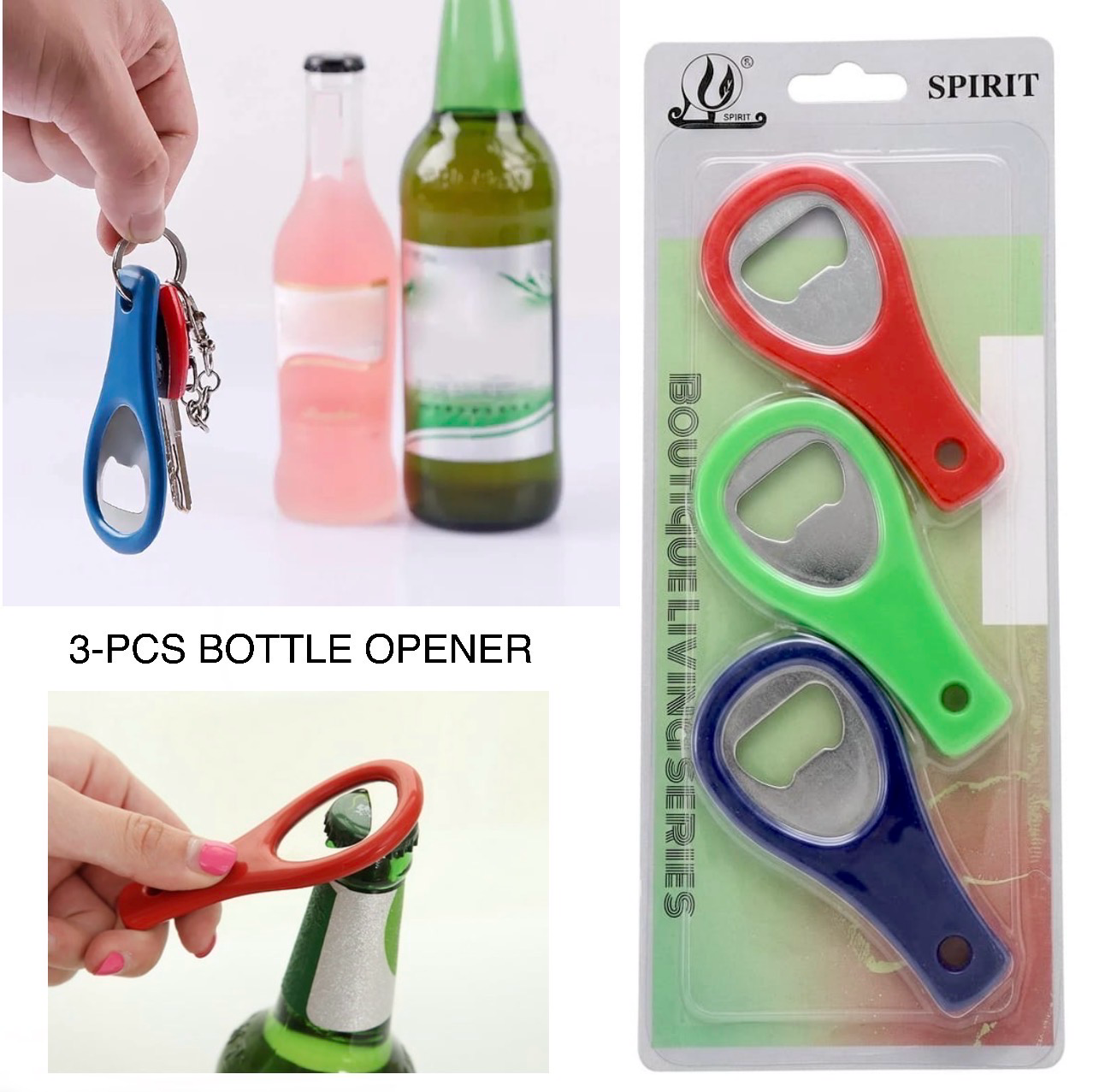 3-Pcs Bottle Opener