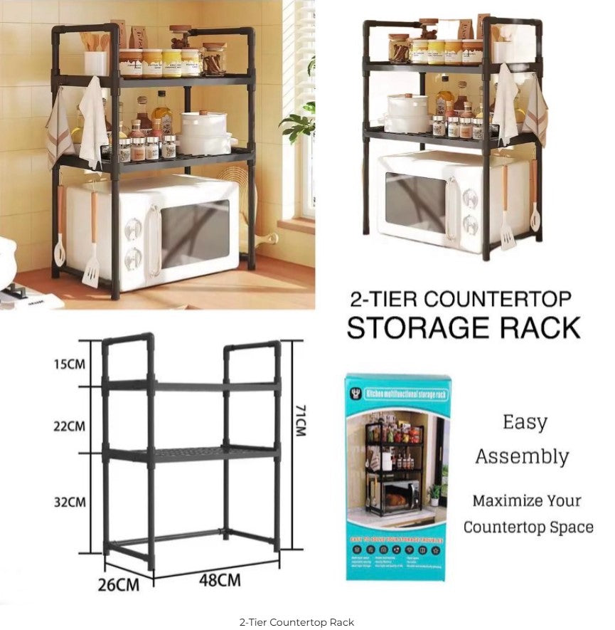 2-Tier Countertop Rack