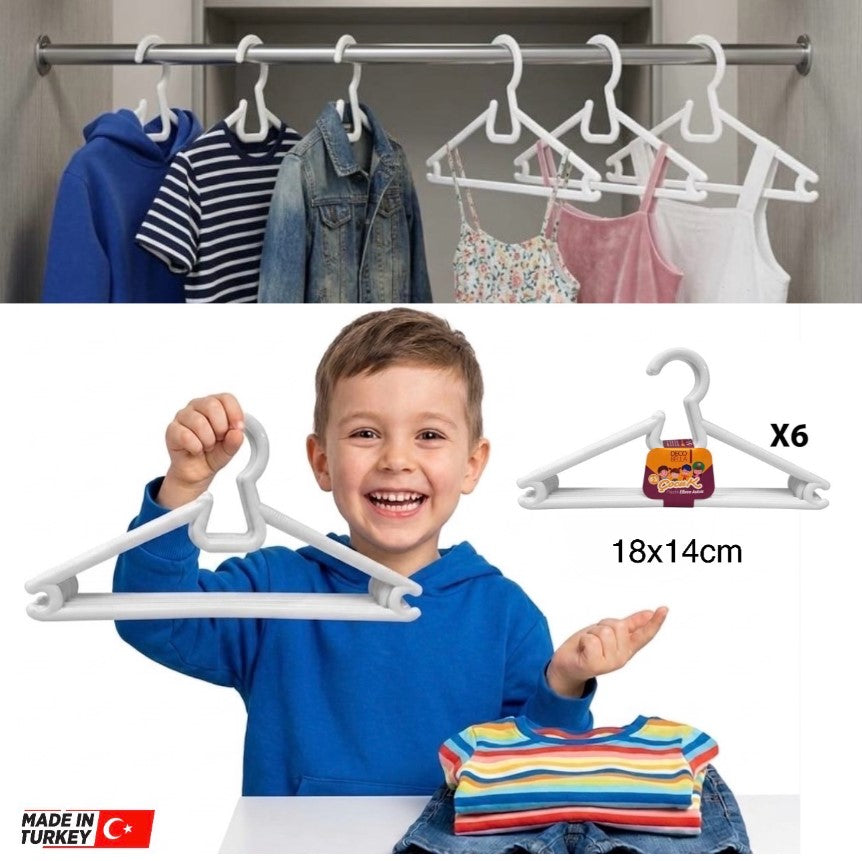 6-Pcs Kids Hangers